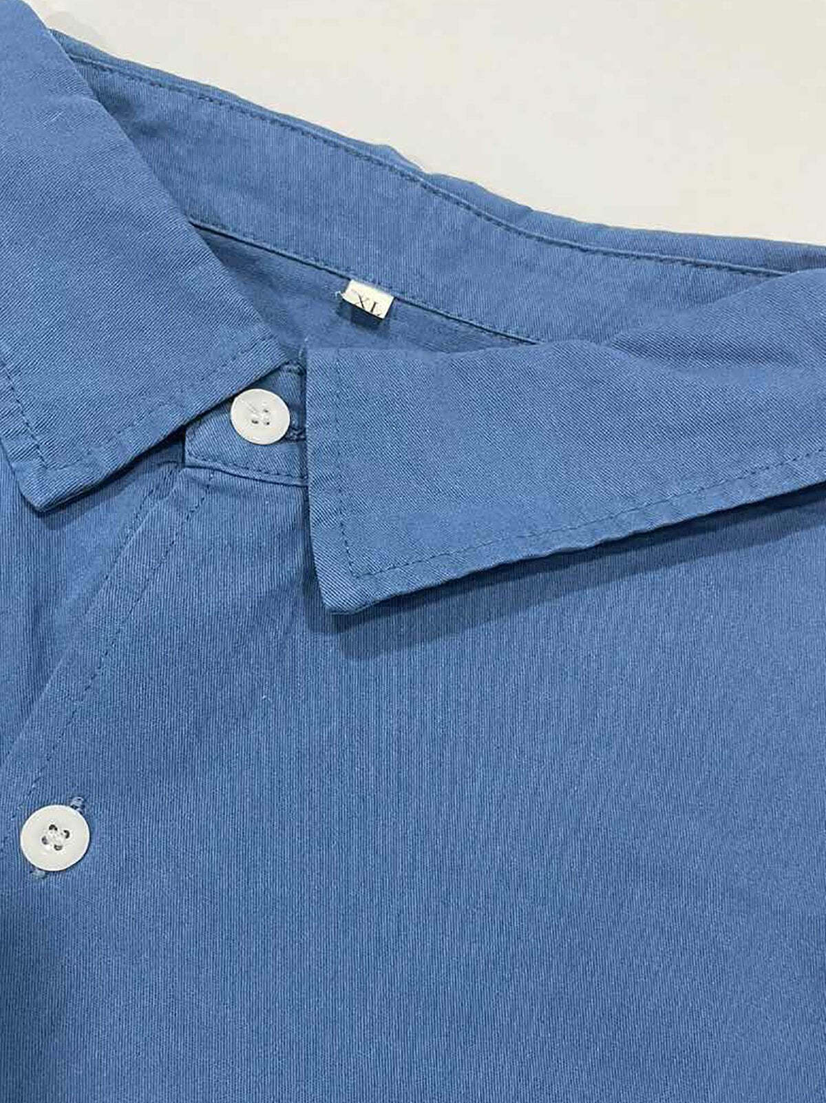 7 -Pack Men's Solid Color Pocket Cotton Long Sleeve Shirt💖Buy two packs for free shipping💖