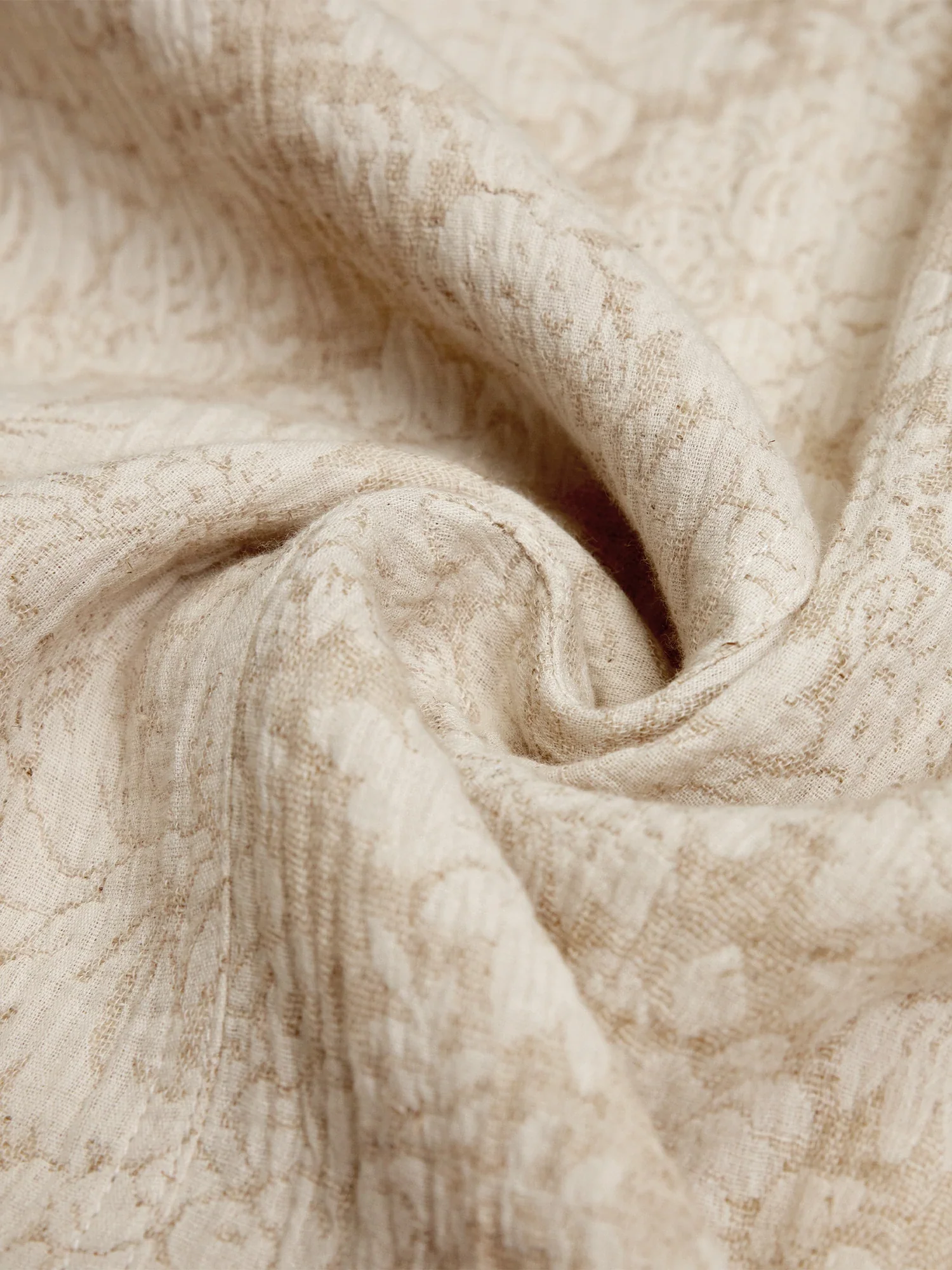 Cotton & Linen Jacquard Suit Pants