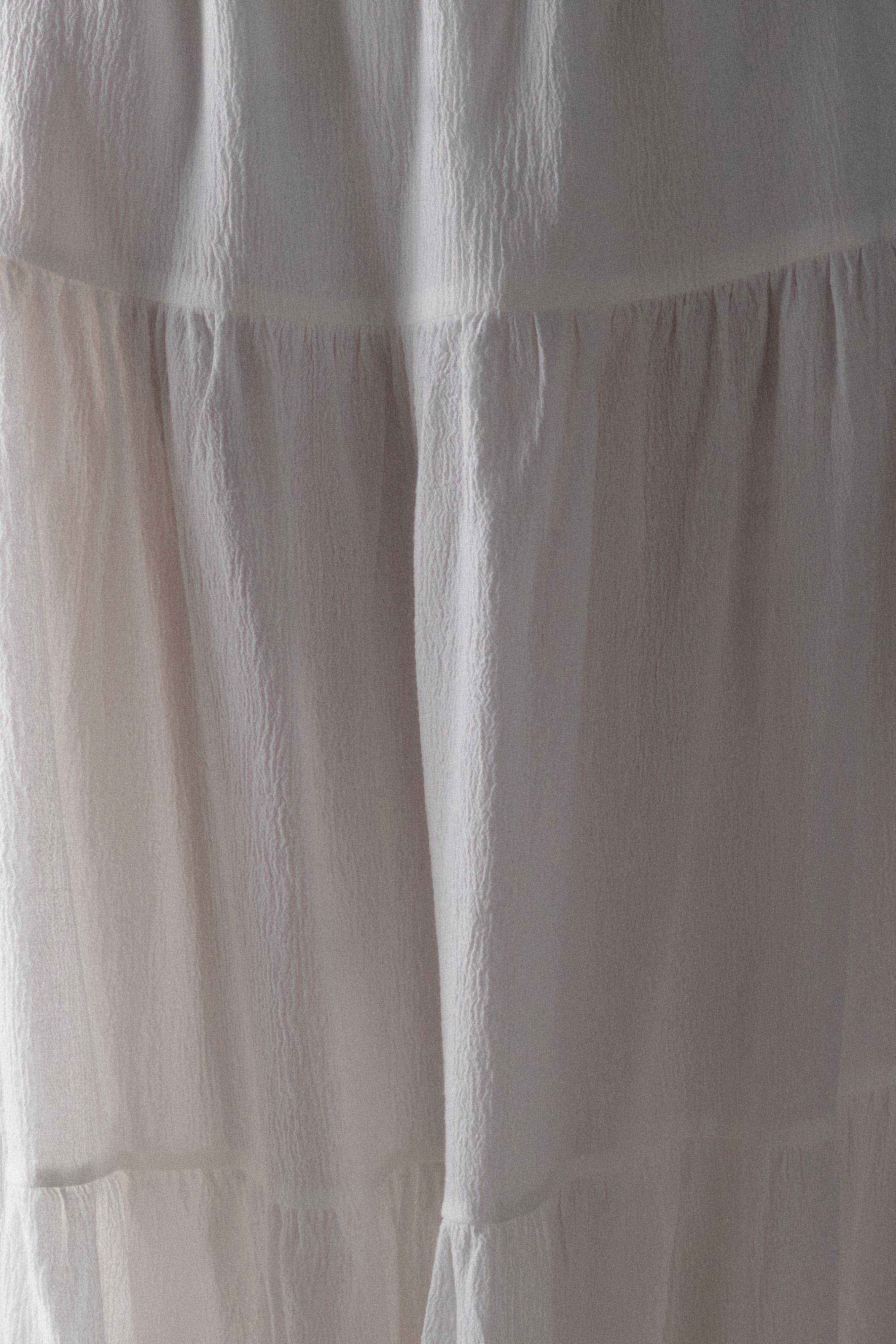 White Cotton Maxi Skirt