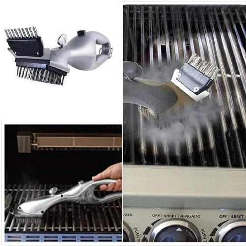 Outdoor BBQ Steam Cleaning Brush