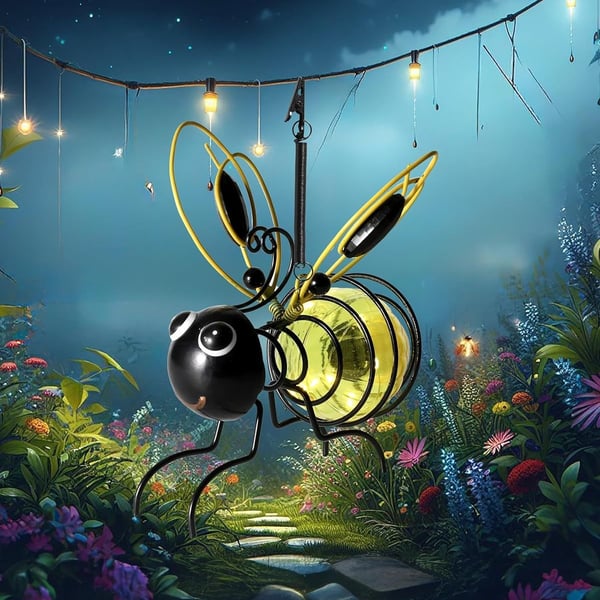 Solar Bee Light Outdoor Hanging Insect Simulation Light