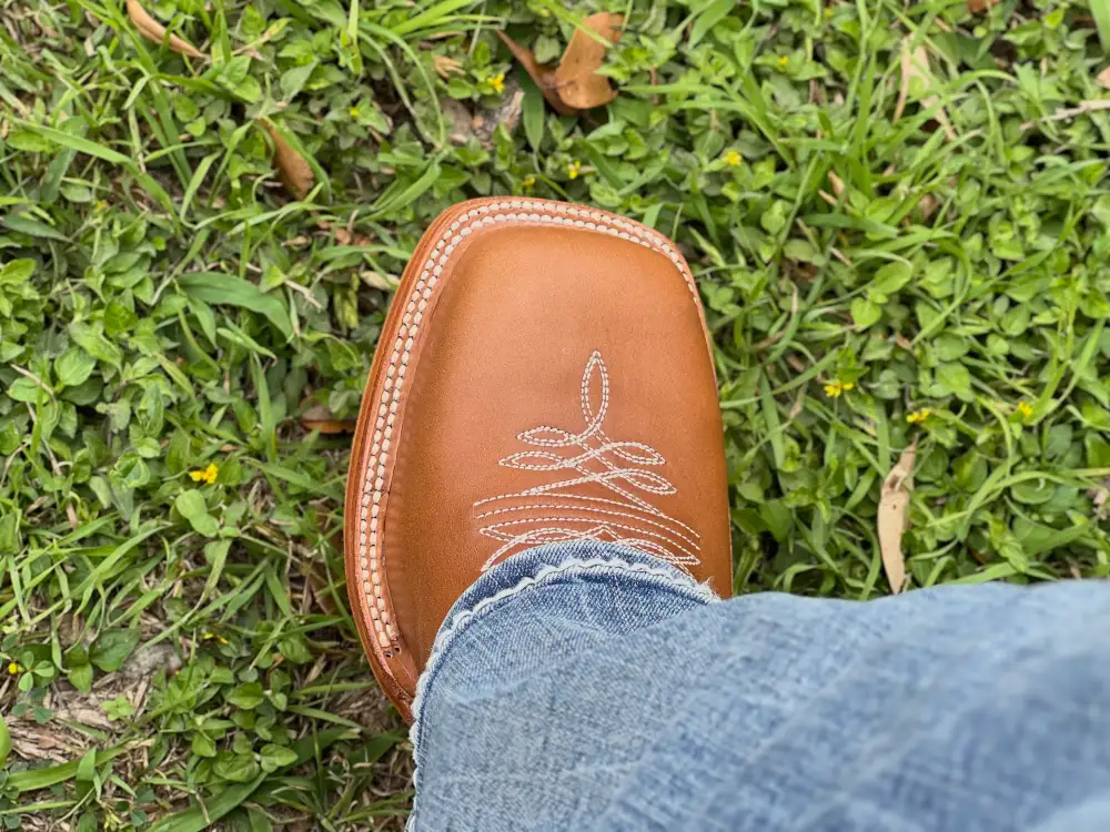 Men’s Honey Leather Boots With Black Shaft