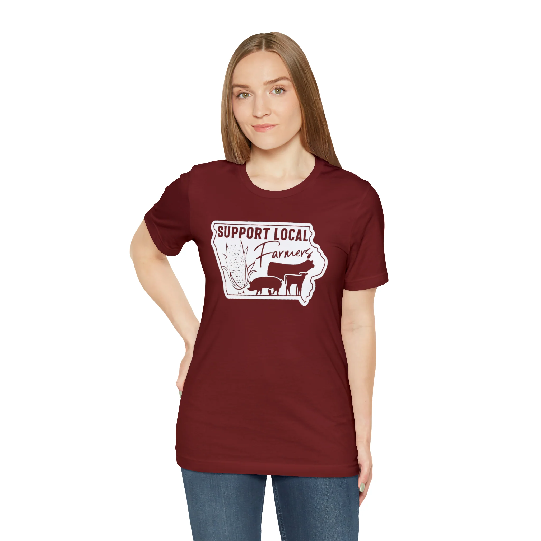 Iowa Farmer Unisex Jersey Short Sleeve Tee