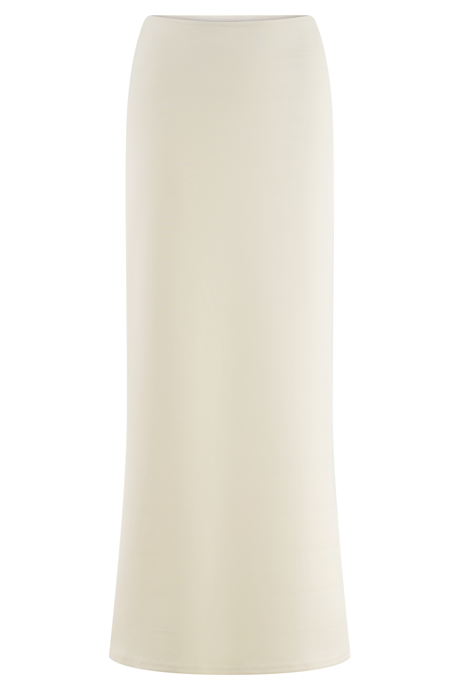 Ivory Scuba Jersey Maxi Skirt