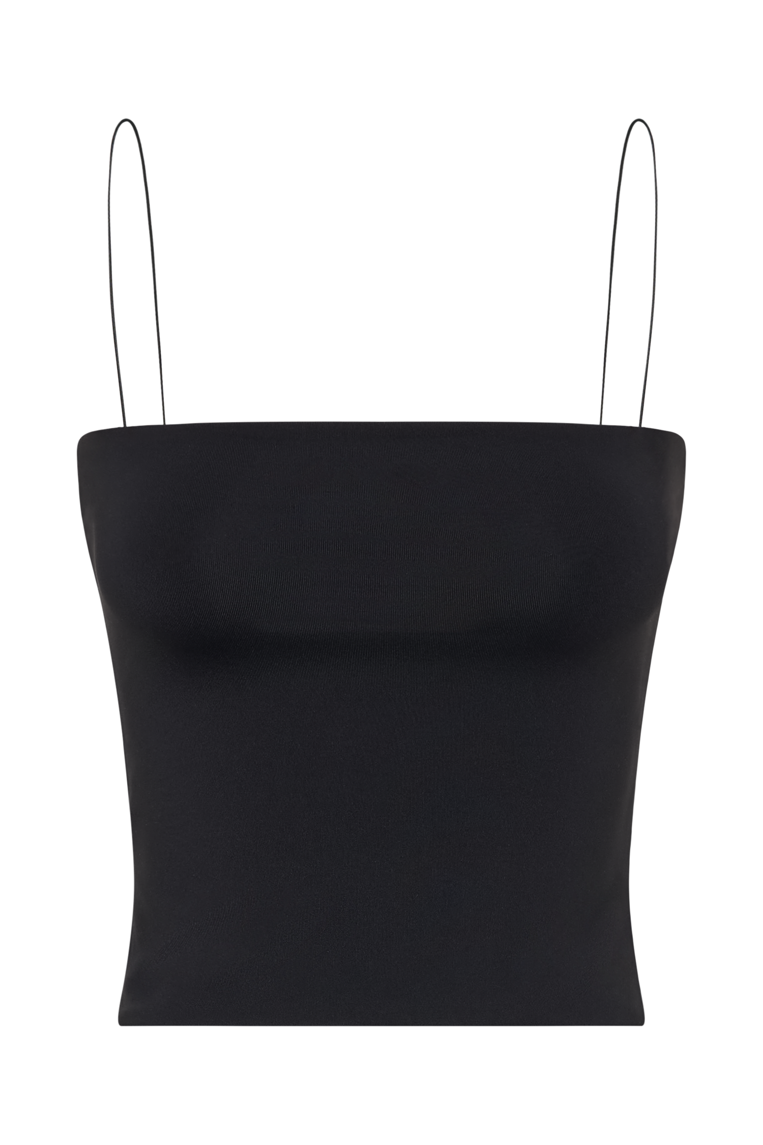 Black Longline Spaghetti Strap Top