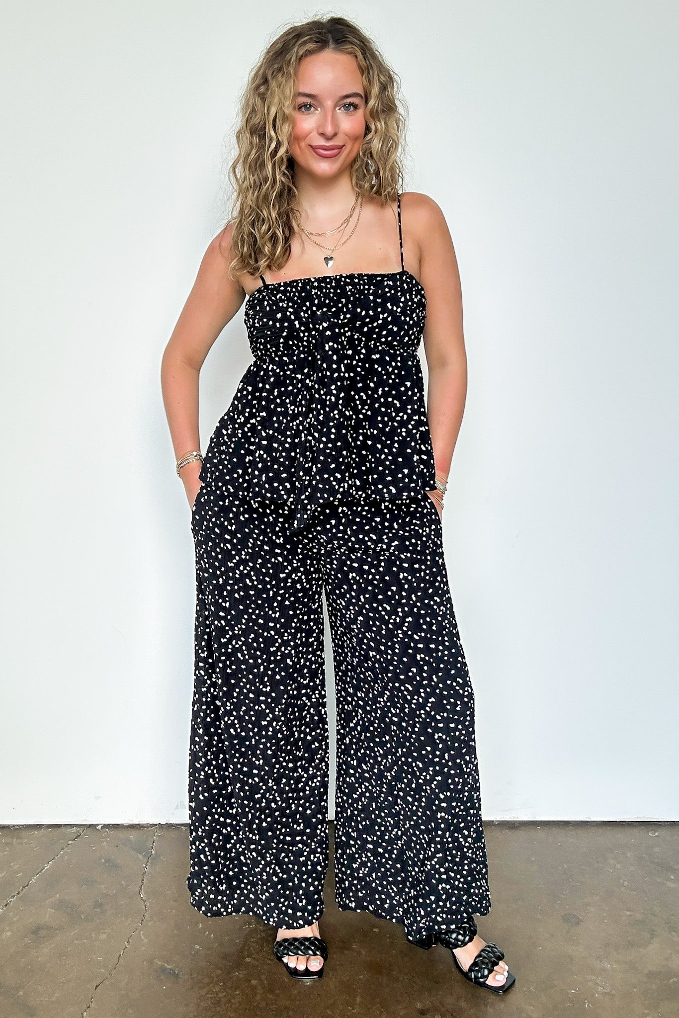Flare High Waist Flowy Pants