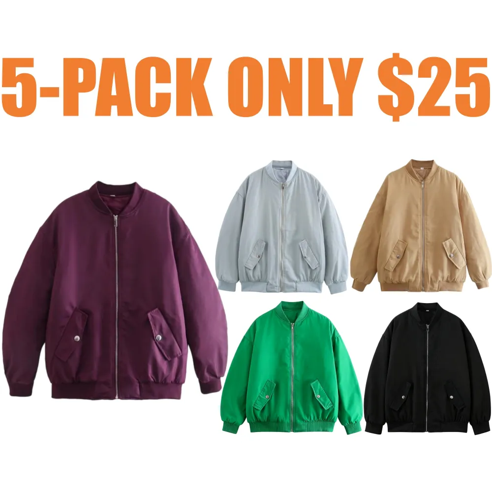 Women's Bomber Jacket Padded Coat