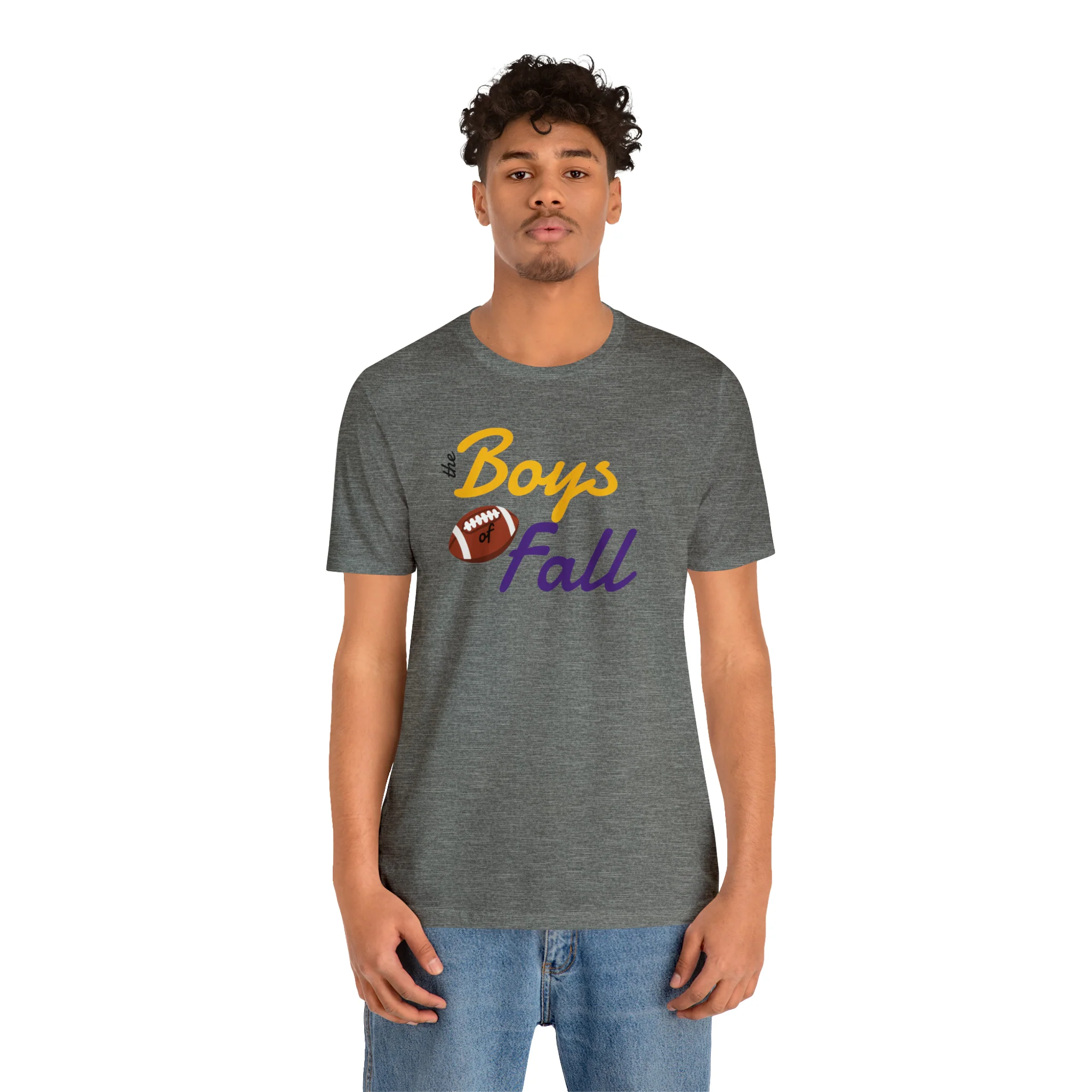 Boys of Fall Football Patch Unisex Softstyle T-Shirt