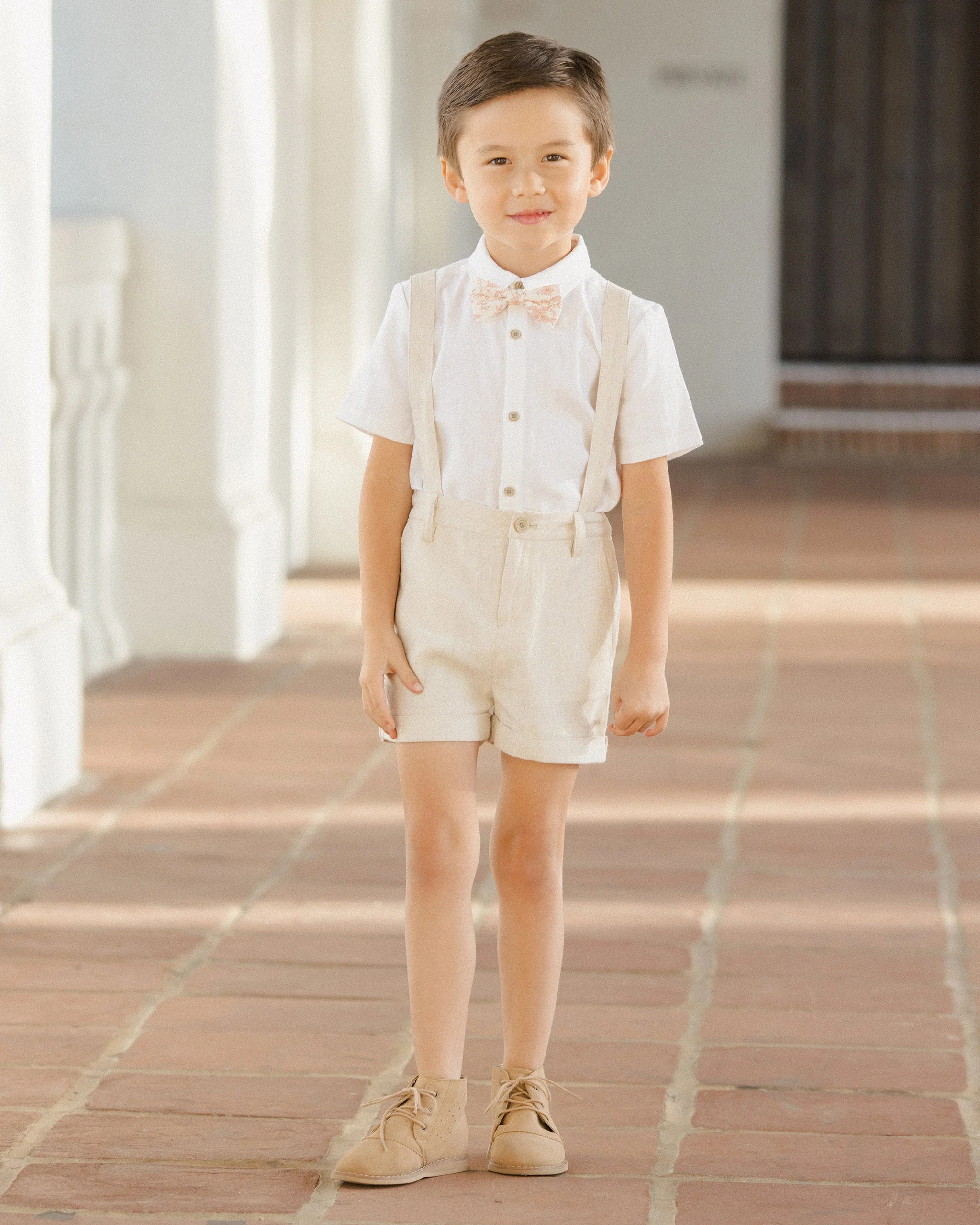 SUSPENDER SHORT | LINEN