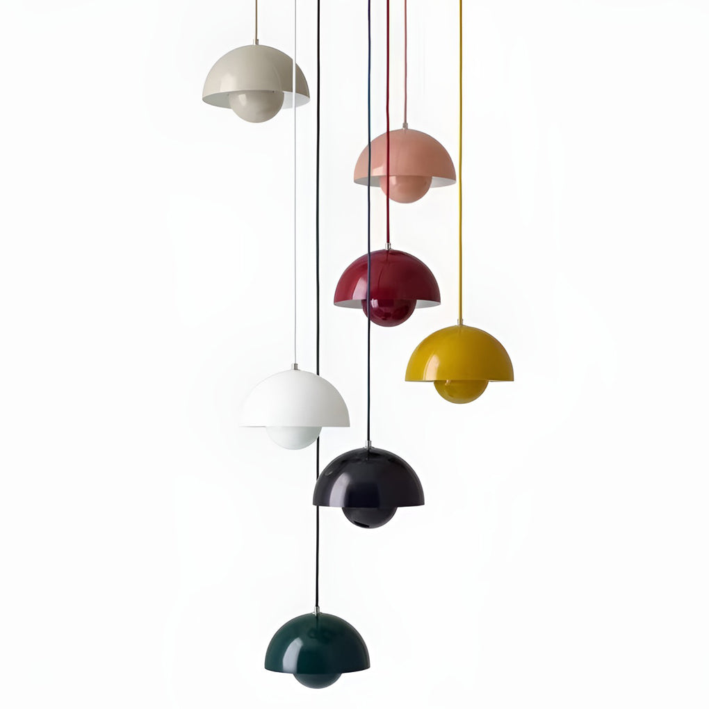 Creative Hemispherical Colorful Metal Nordic Island Light Pendant Lights