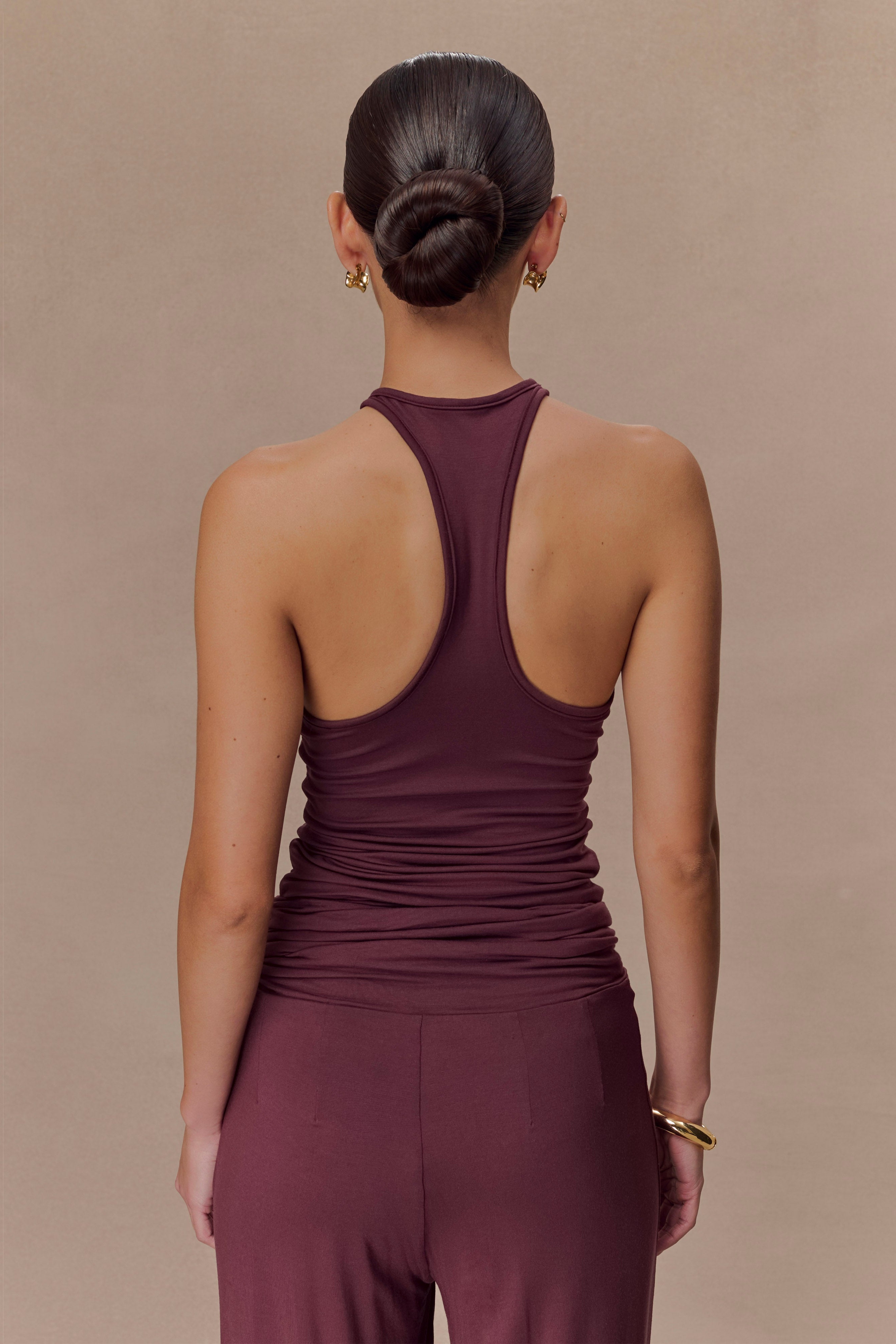 Mahogany Modal Tank Top With Hardware