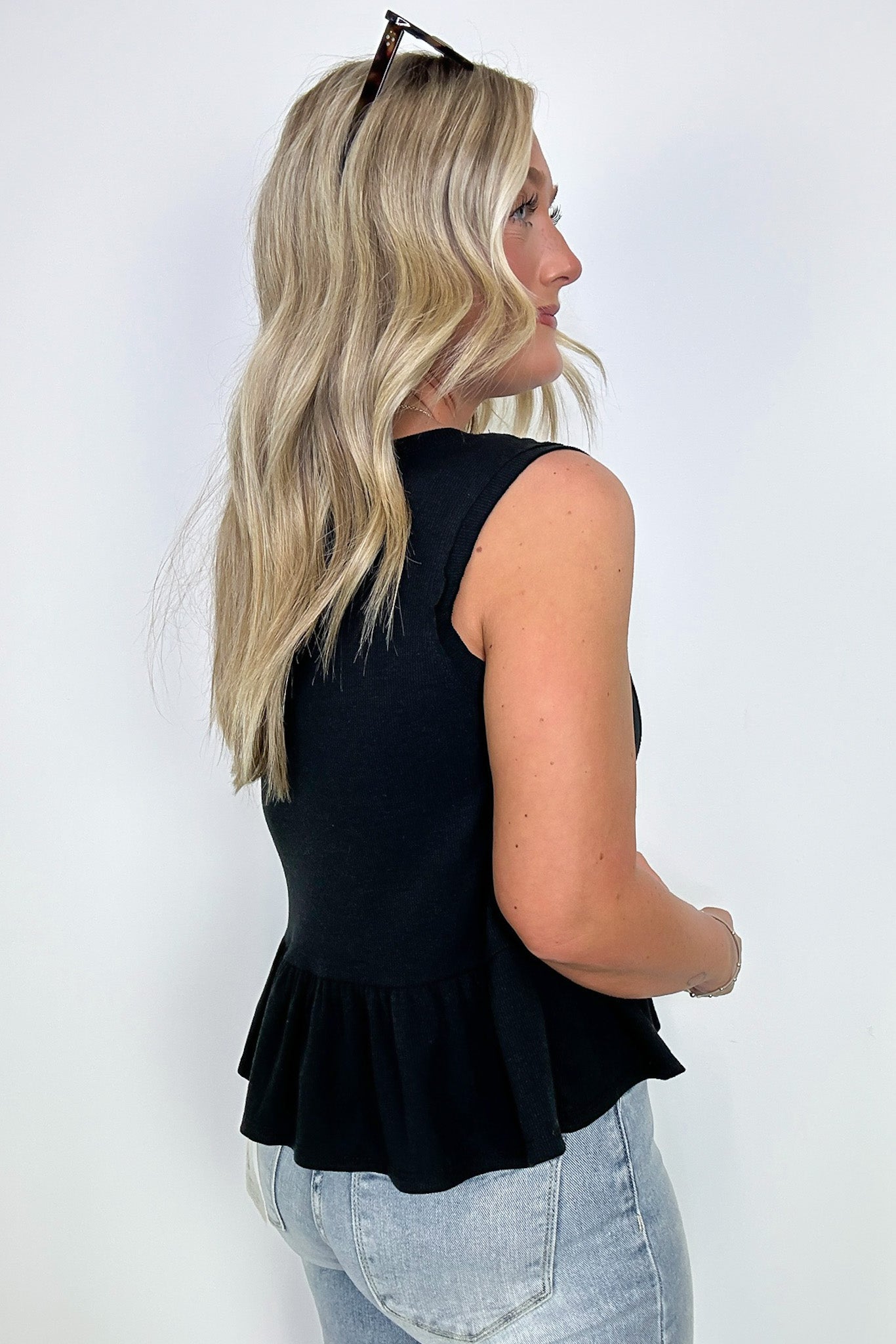 V-Neck Babydoll Tank Top