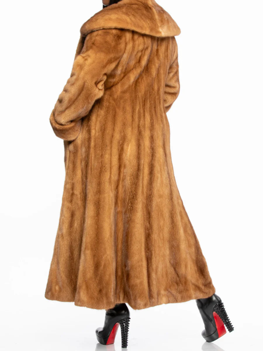 （✔️Free shipping）Oversized Imitation Mink Fur Coat