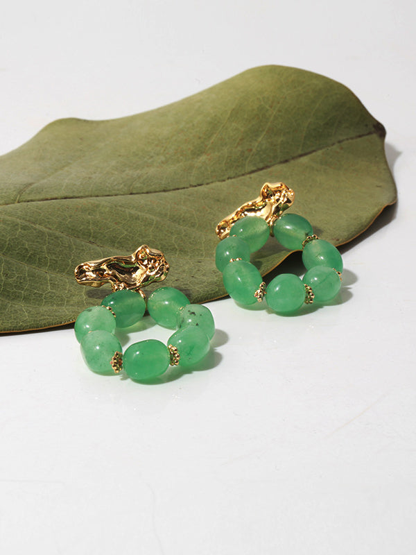 Women's Blue Natural Stone Earrings