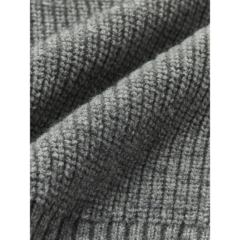 ❤️Valentine’s Day Special❤️Cable Knit Sweater with Denim Collar Detail (Relaxed Fit)