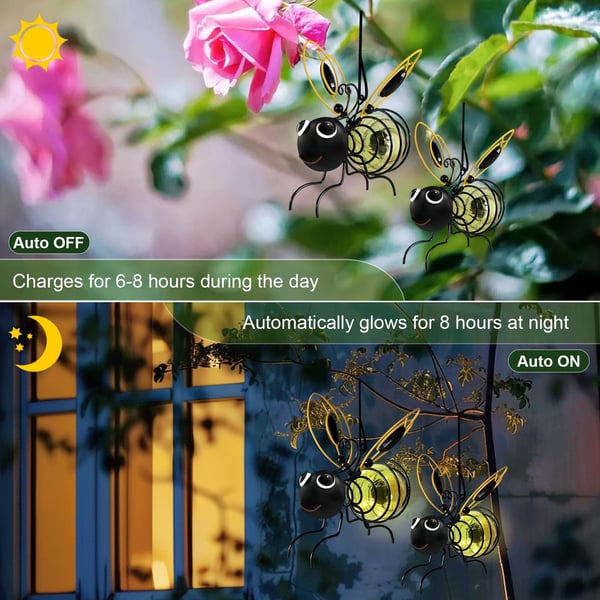 Solar Bee Light Outdoor Hanging Insect Simulation Light