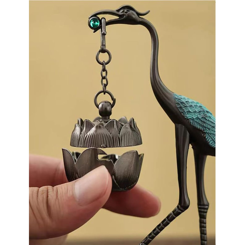 Lotus Crane Ornaments & Aromatherapy Diffuser