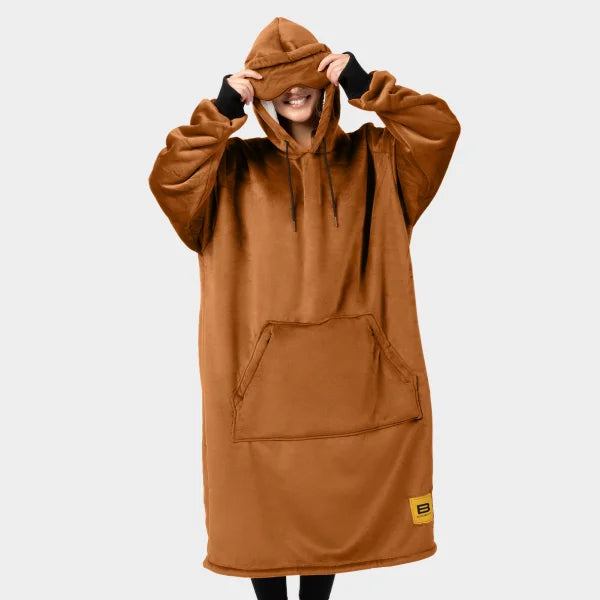 Wearable blanket Oversized with sherpa lining One size fits most.