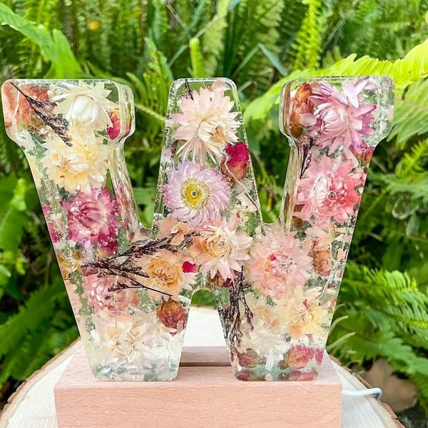 Handmade Floral Night Light From A to Z