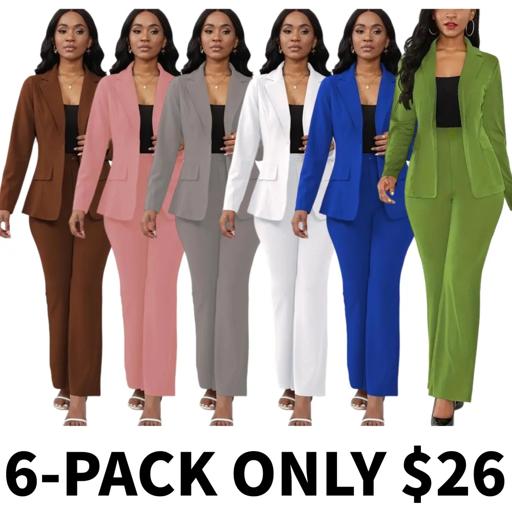 Women's solid color two-piece set