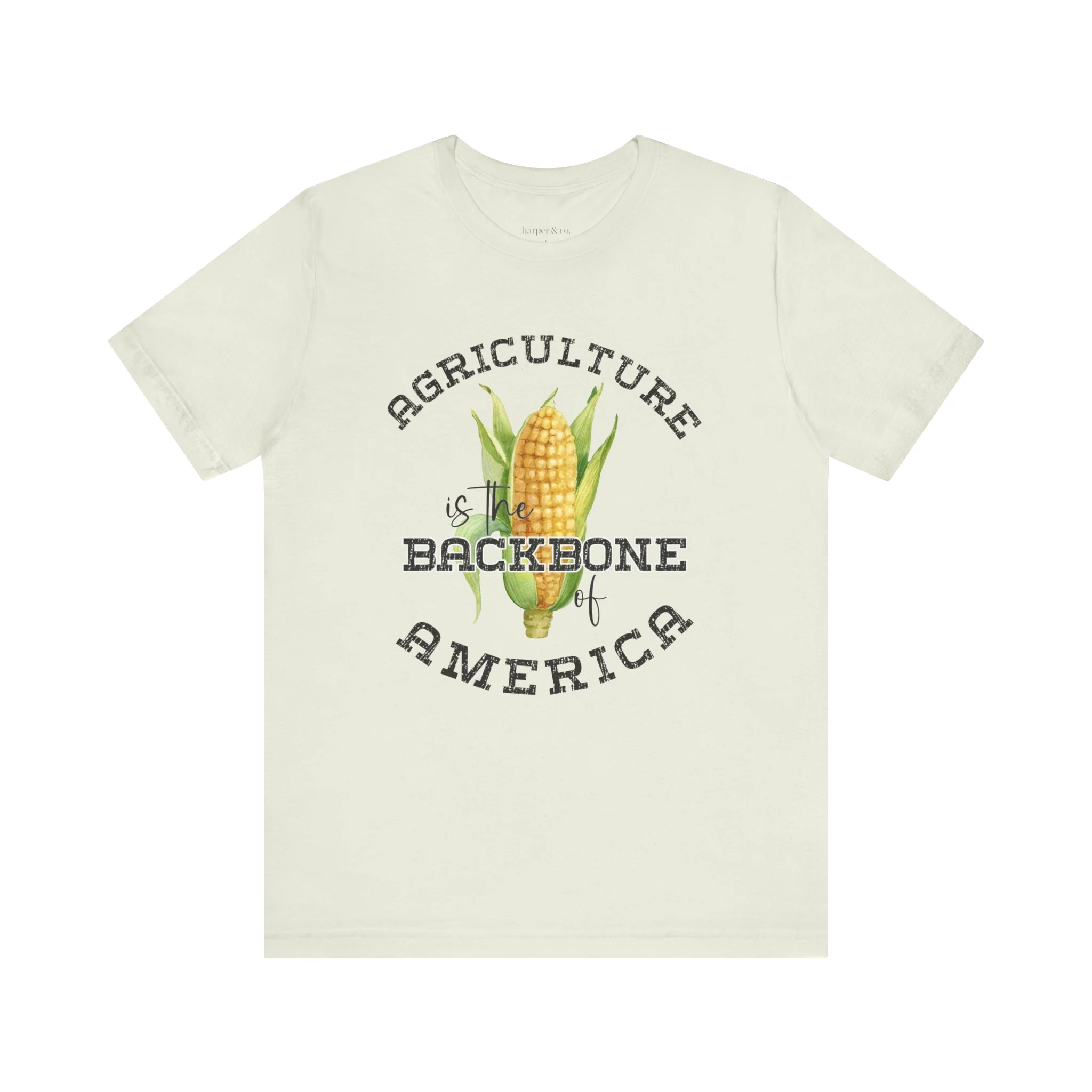 Agriculture is the Backbone Bella Canvas Jersey Short Sleeve Tee - Multiple Colors