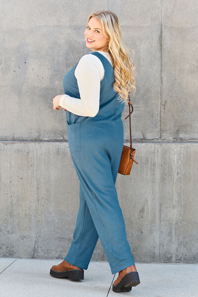 Full Size Sleeveless Straight Jumpsuit