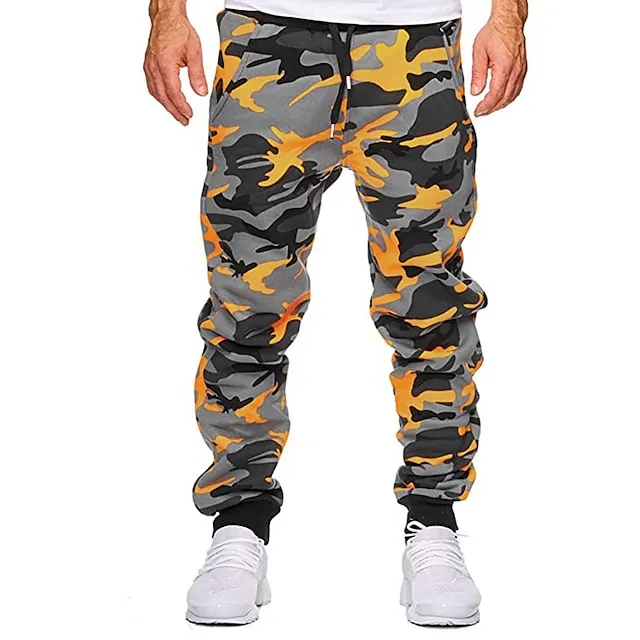 Men's Cotton Micro-Elastic Camouflage Sweatpants