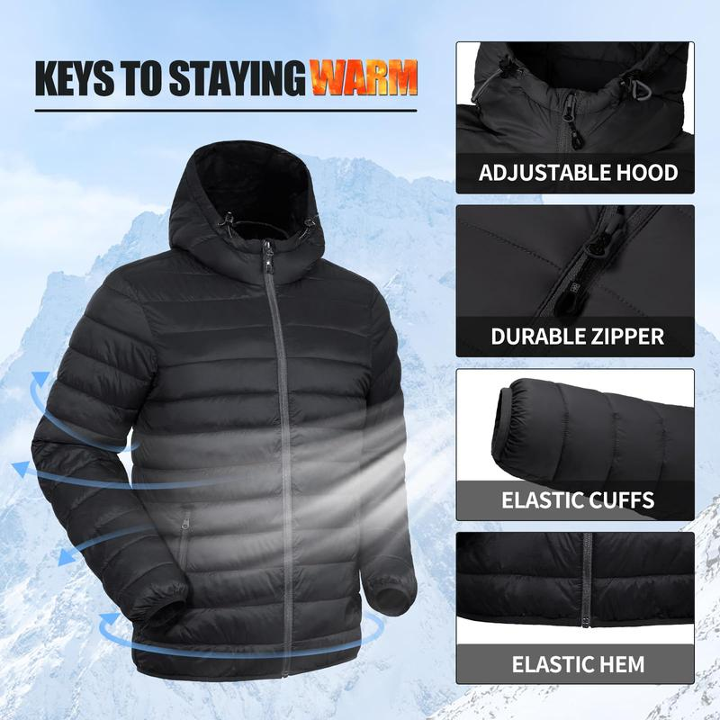 Men's Lightweight Packable Insulated Puffer Jacket