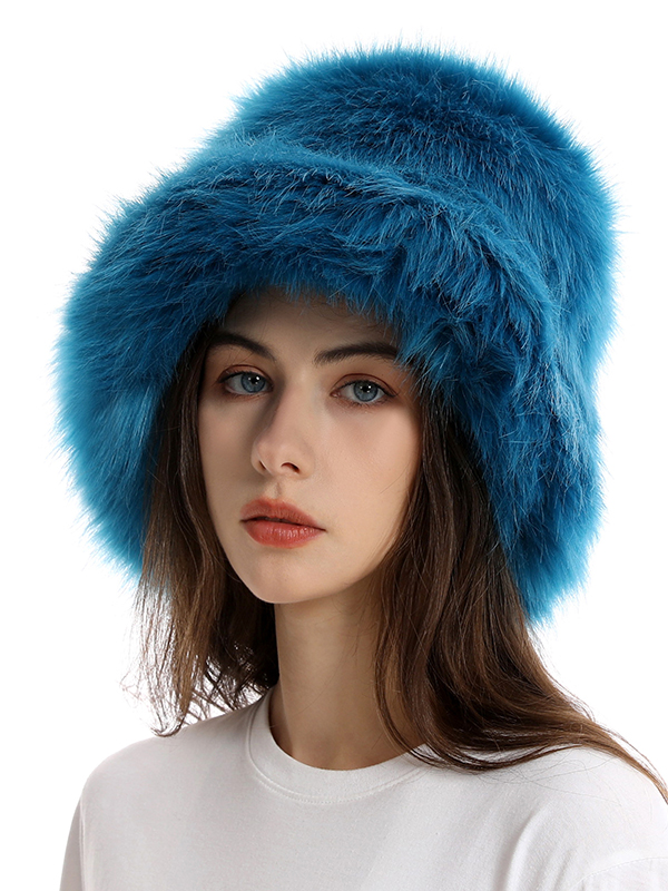 Keep Warm Solid Color Bucket Hat