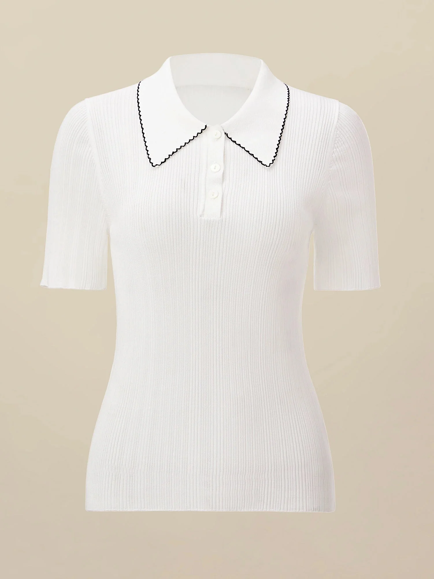 100% Lyocell Slim-Fit Knit Top