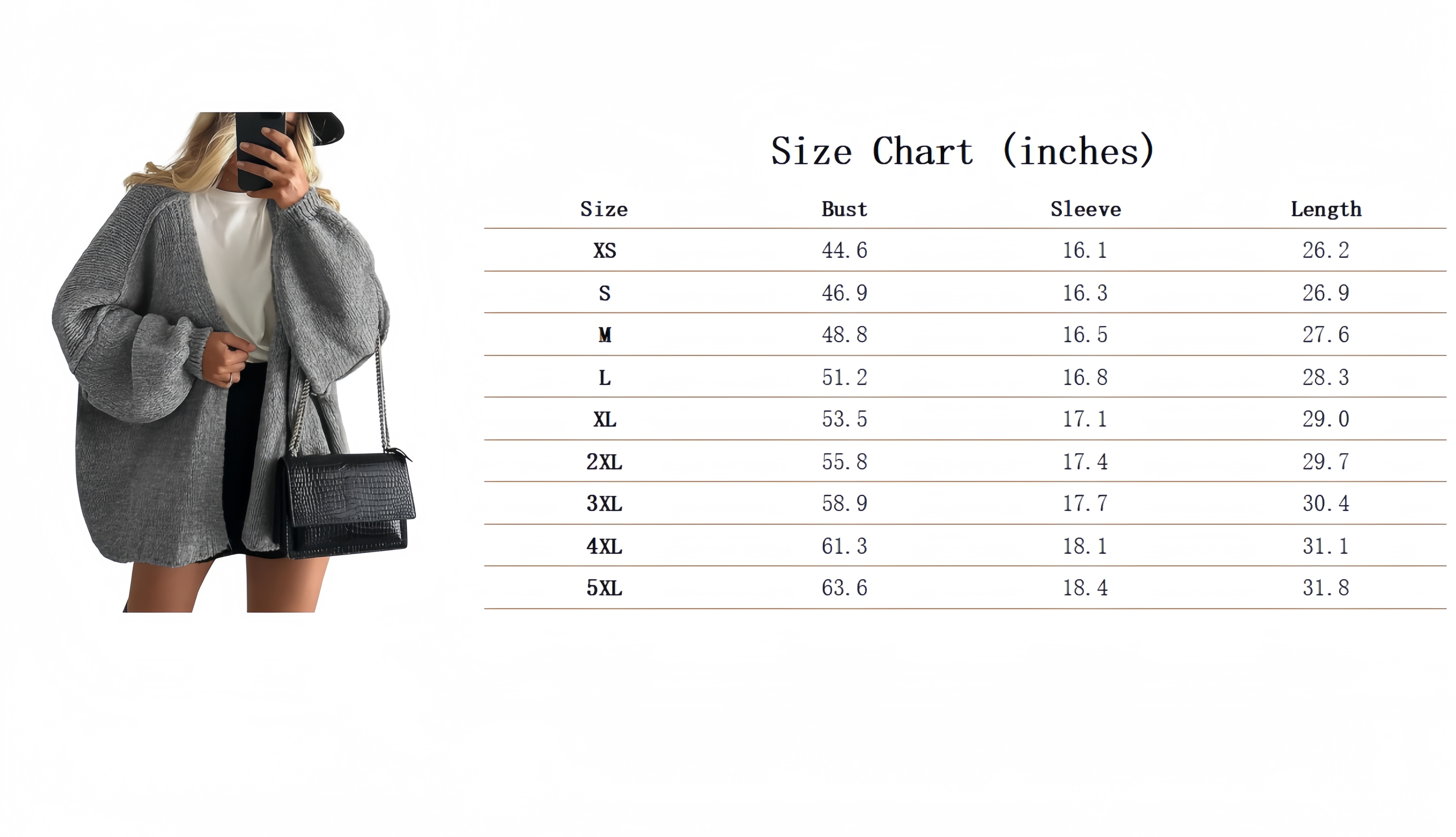 Women's autumn oversized long cardigan sweater