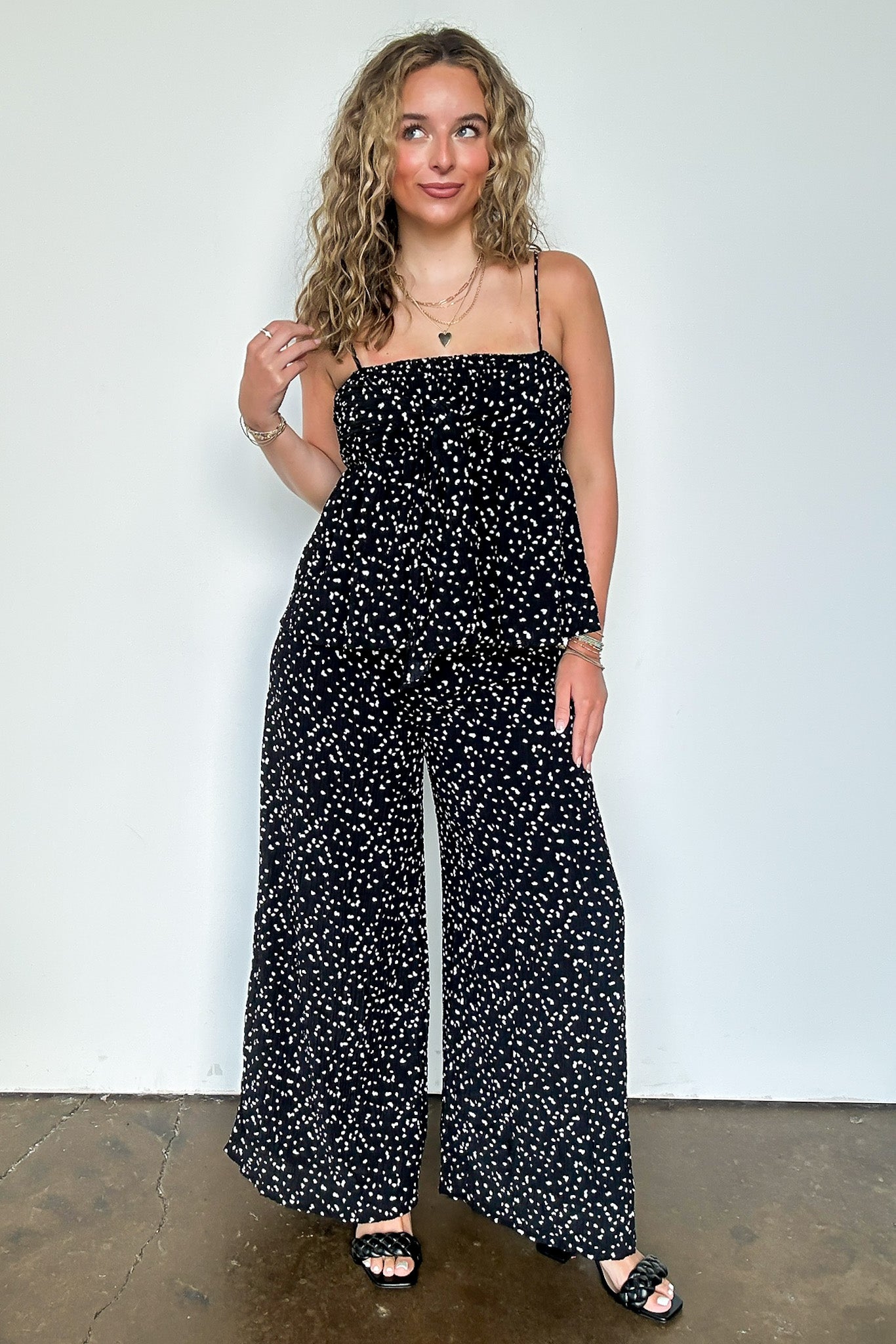 Flare High Waist Flowy Pants