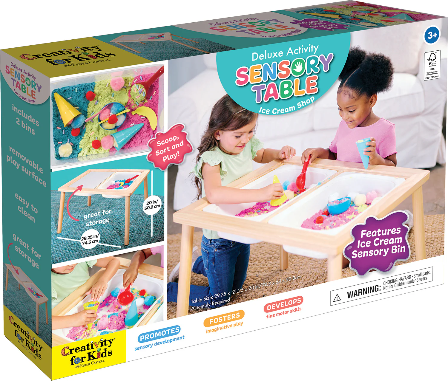 Ice-Cream Sensory Activity Table