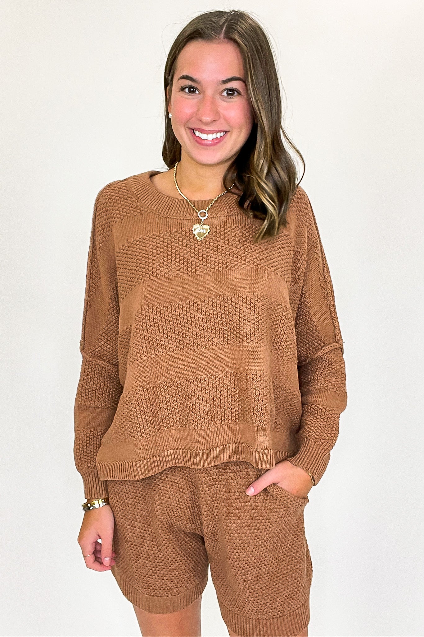 Ease Relaxed Fit Knit Top and Shorts Set