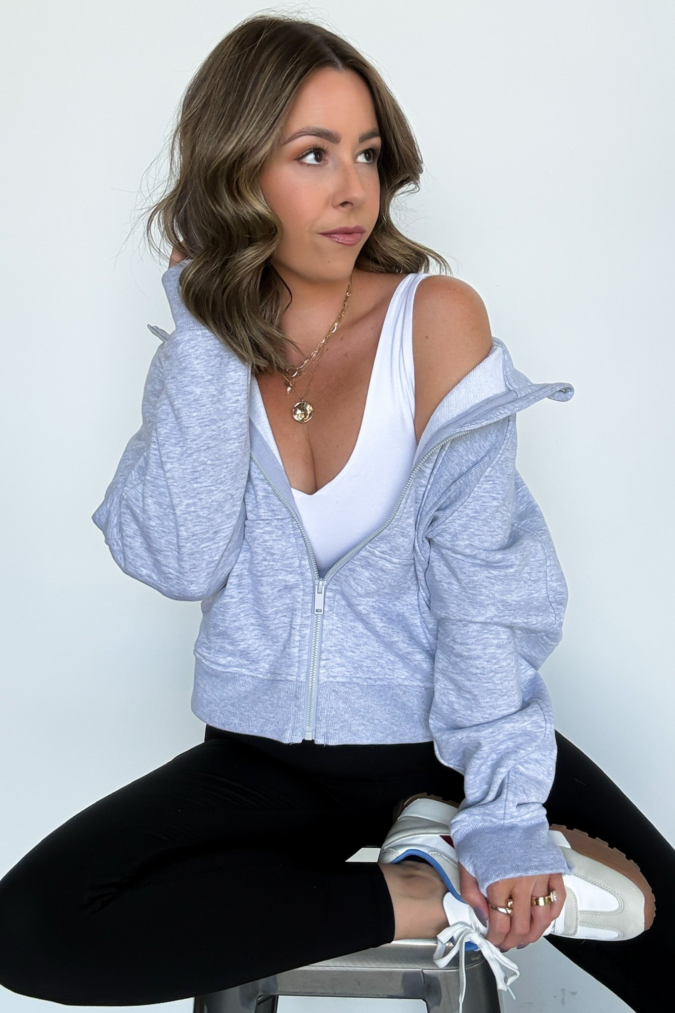 French Terry Zip Up Hoodie