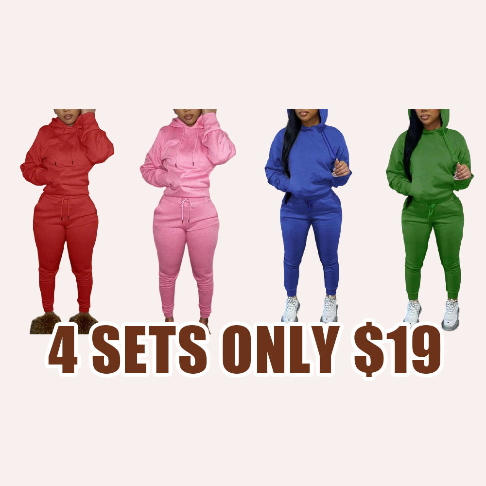 Women's Hoodie and Jogger Pants Set (2 PCS)