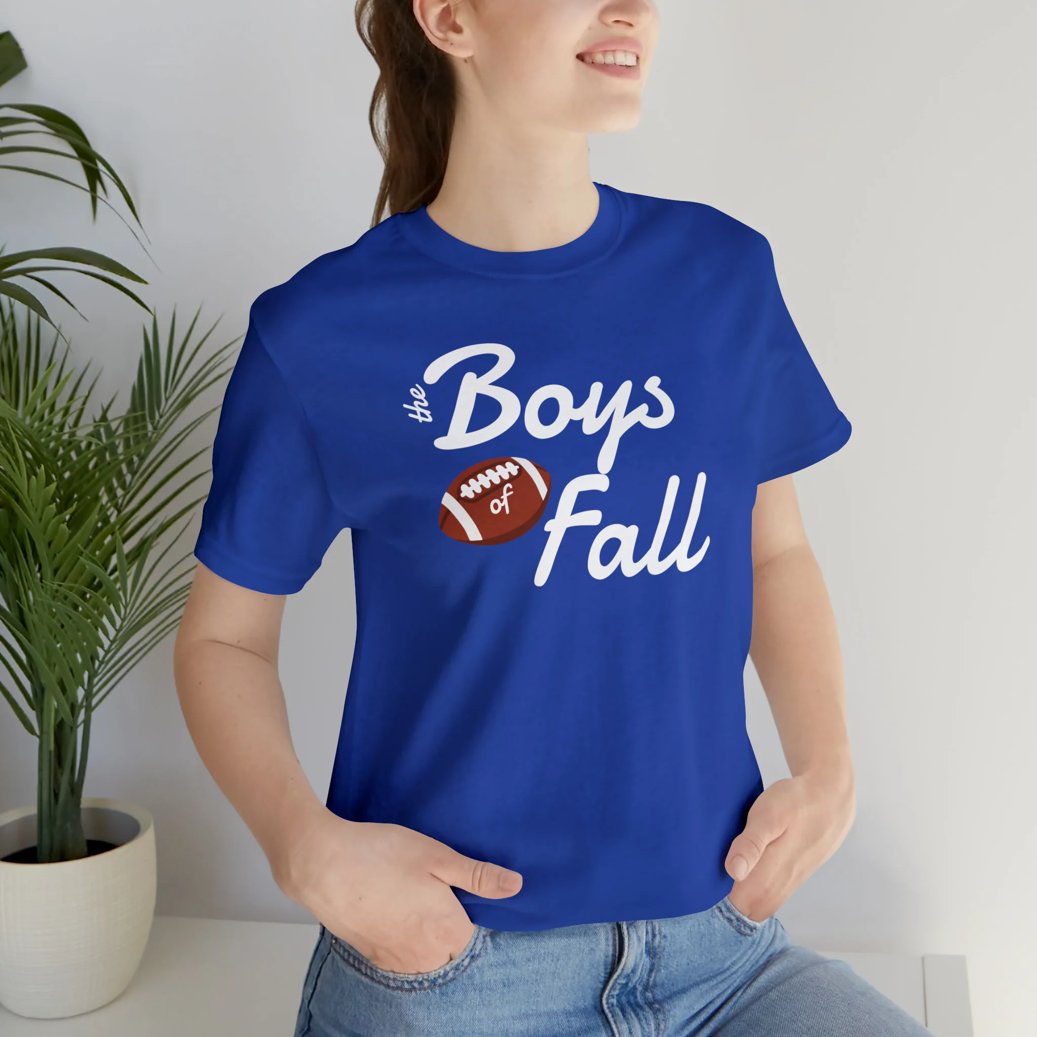 Boys of Fall Football Patch Unisex Softstyle T-Shirt