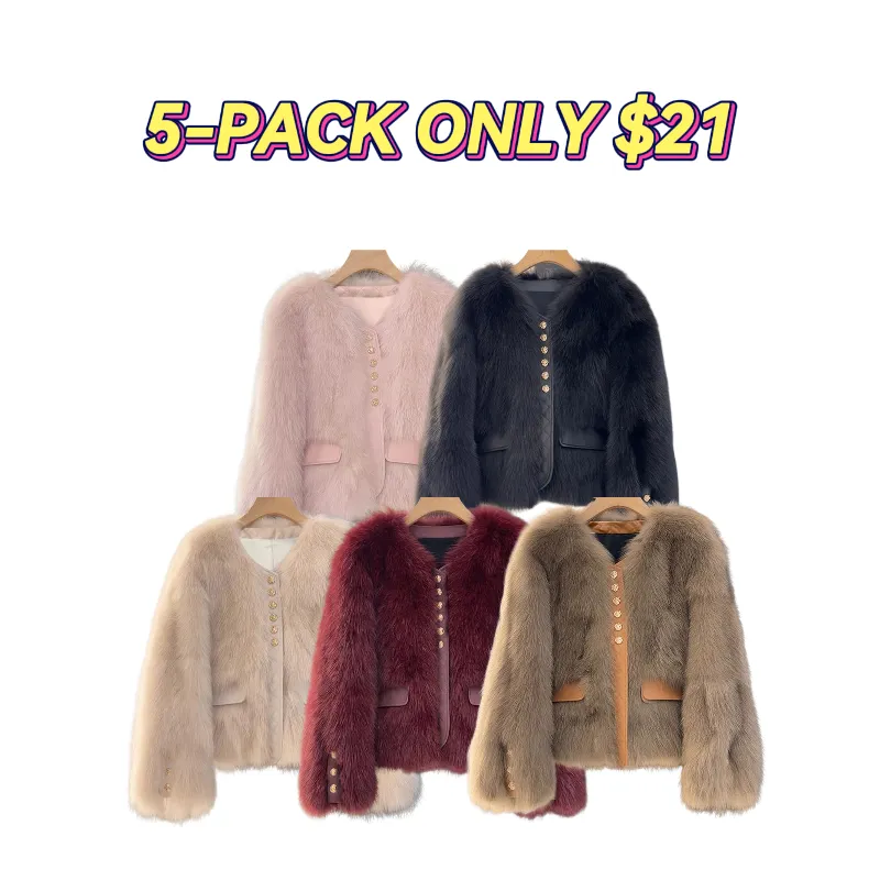 Women's Faux Fox Fur Coat