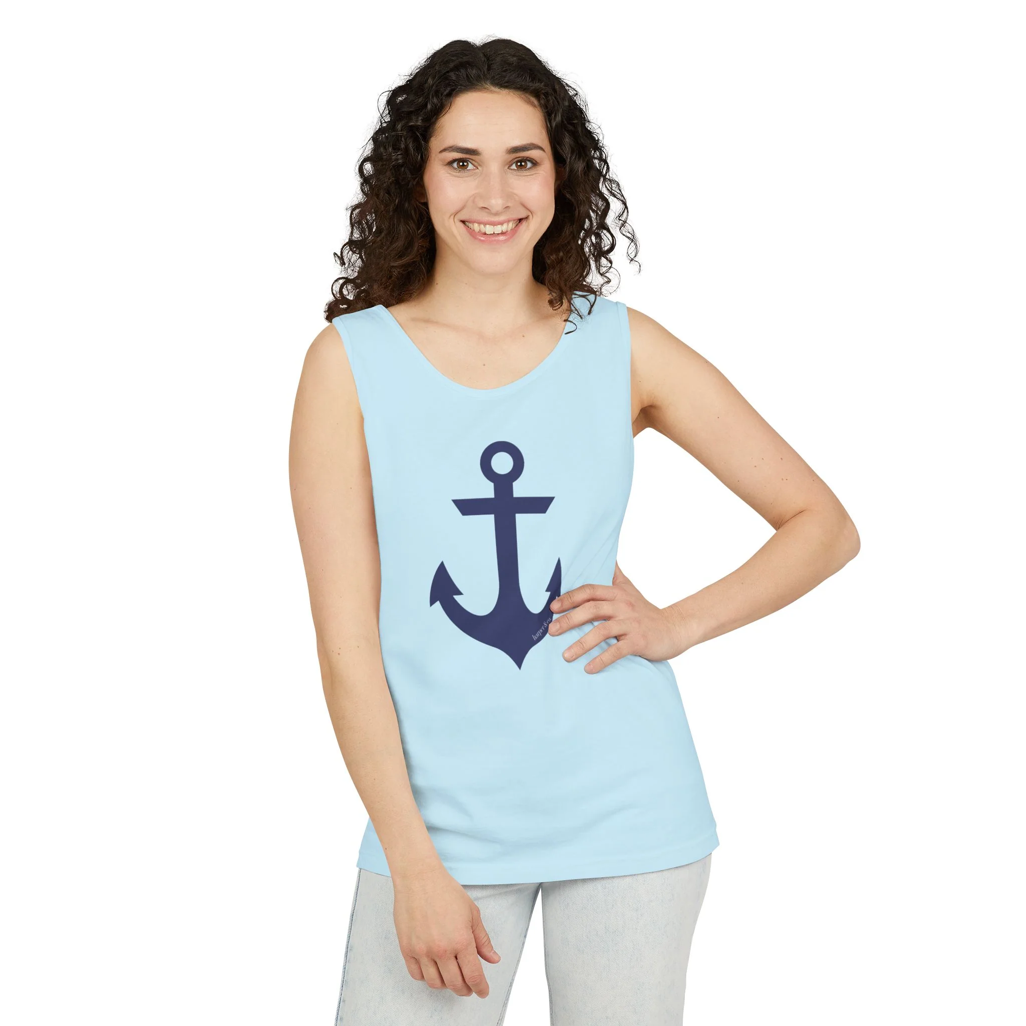 Anchors Aweigh Comfort Colors Unisex Garment-Dyed Tank Top Multiple Colors