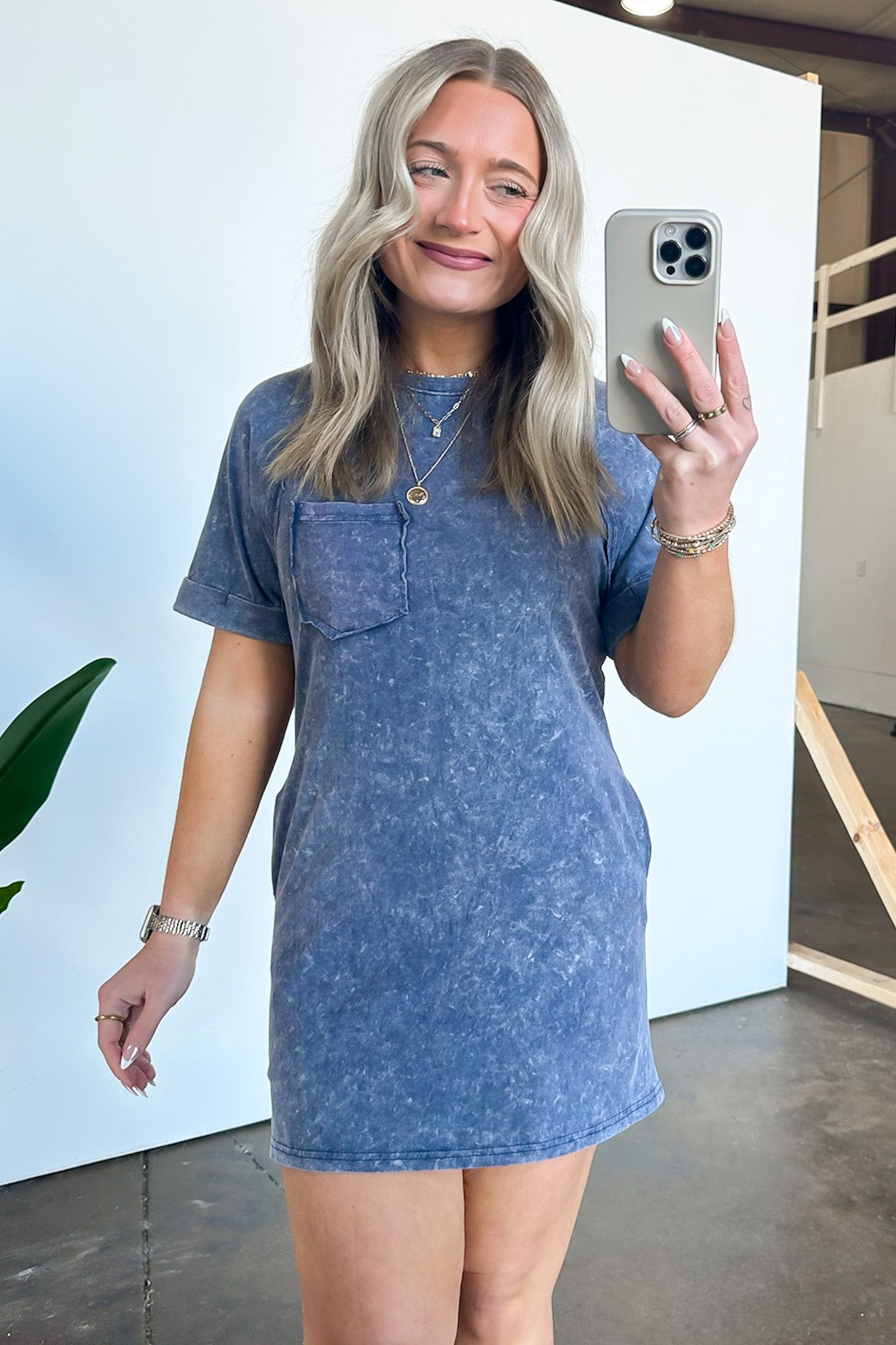 Short Sleeve Pocket T-Shirt Dress