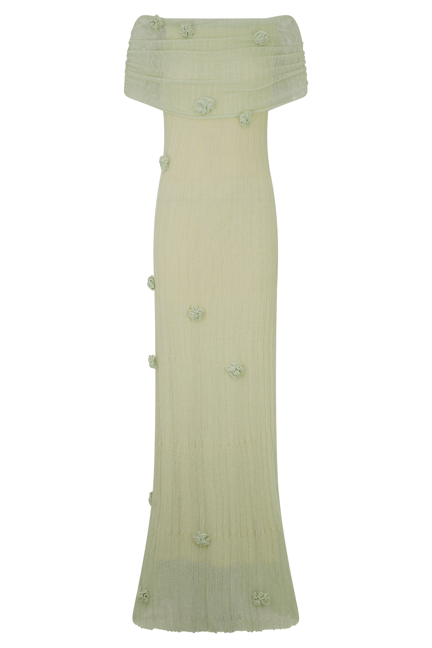 Green Orchid Knit Maxi Dress