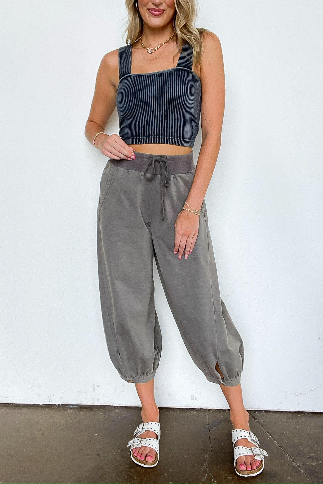 Acid Wash Bubble Pants