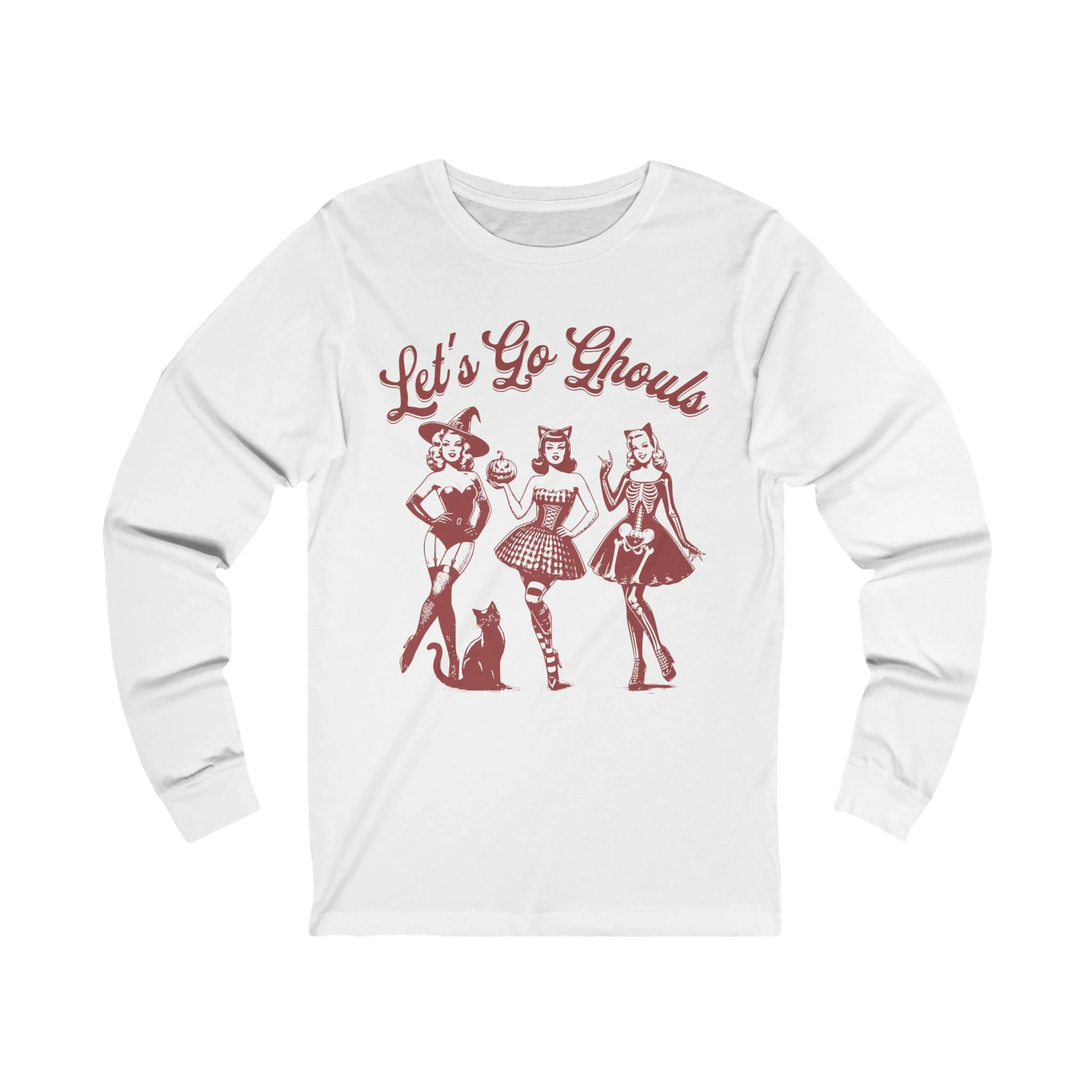 Let's Go Ghouls Retro Unisex Jersey Long Sleeve Tee