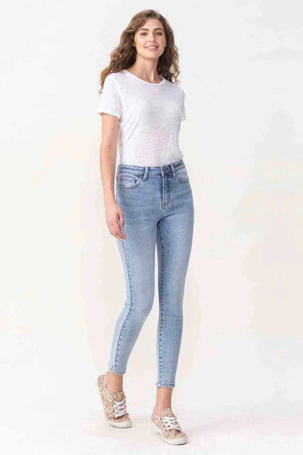 Full Size Talia High Rise Crop Skinny Jeans
