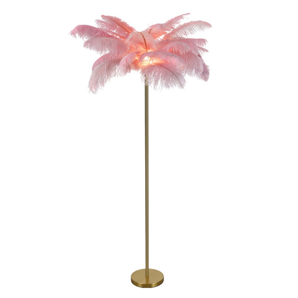 Nordic Vertical Feathers LED Simple Luxurious Delicate Elegant Design Floor Lamp