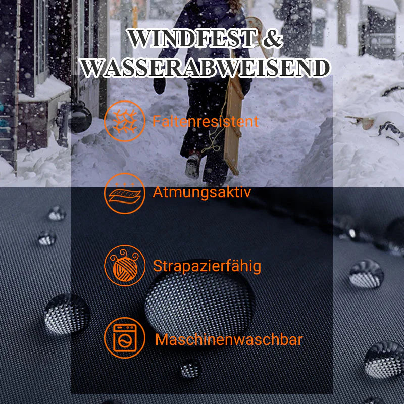 Women's midi parka with knitted sleeves