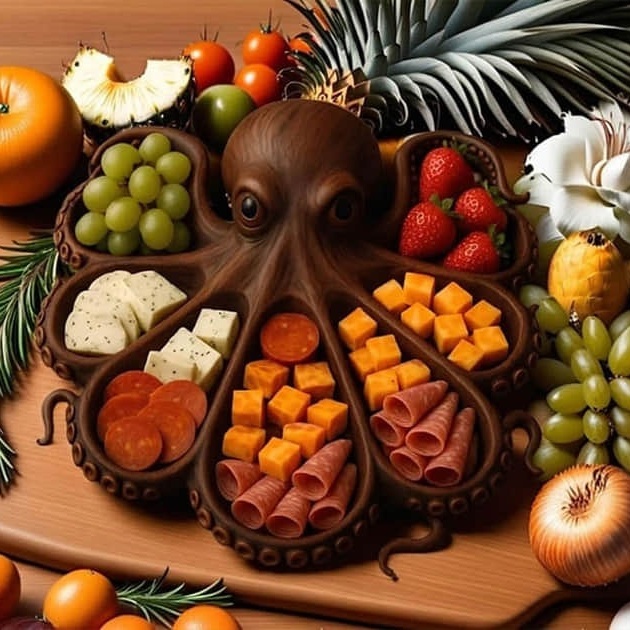 Octopus Charcuterie Tentacle Platter