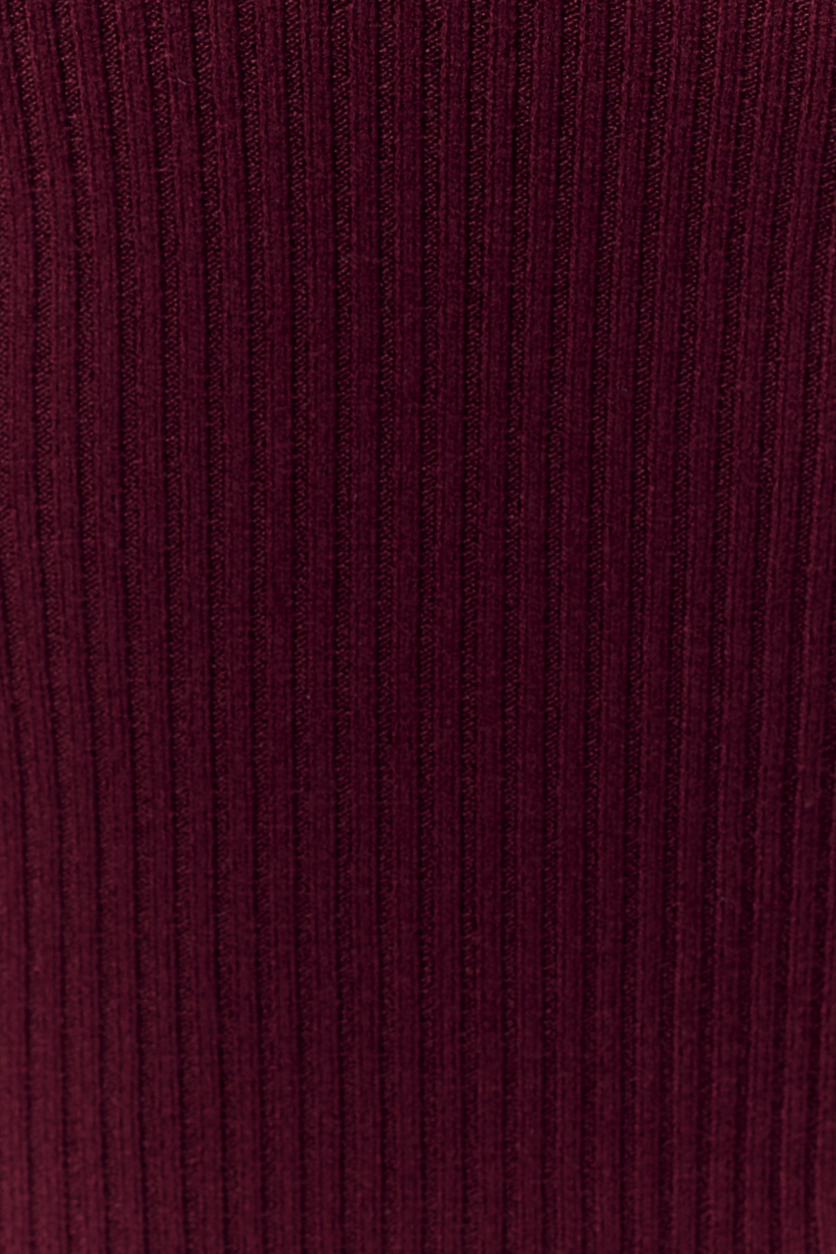 Merlot Ribbed Knit Cami Top