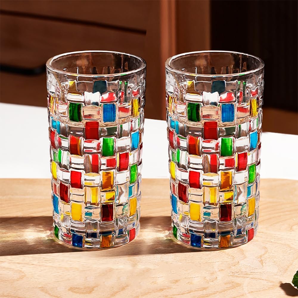 Colorful Crystal Whiskey Glass