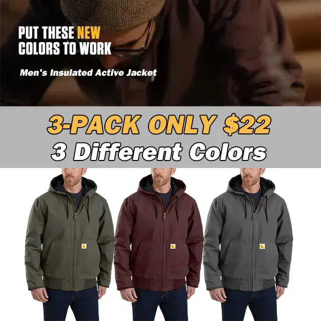CHT🔥Price Locked Until Black Friday!🔥Hot Sale 🎁Men's Level 3 Warmth Rating Sports Loose Washed Canvas Jacket